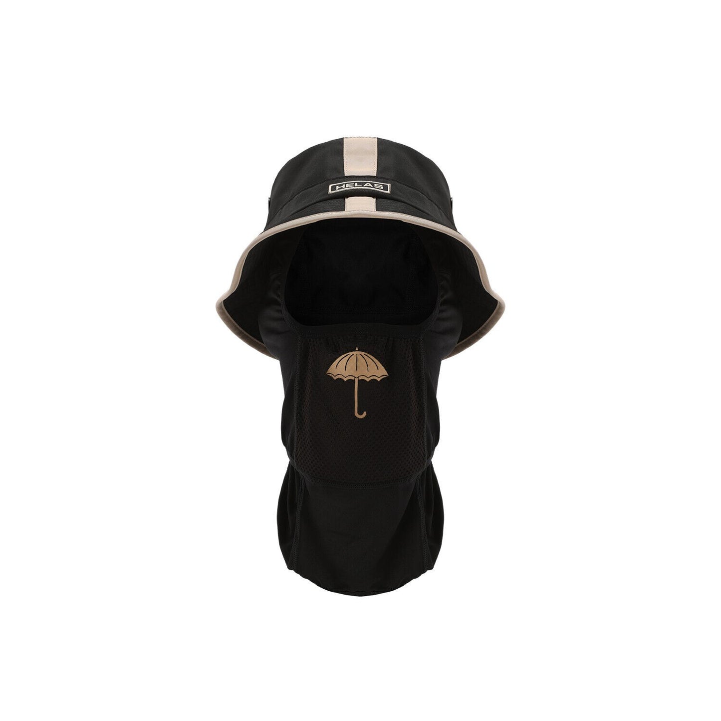 Helas Caps Polo Club Rover Bucket Hat Black with Face Mask (Brand New)