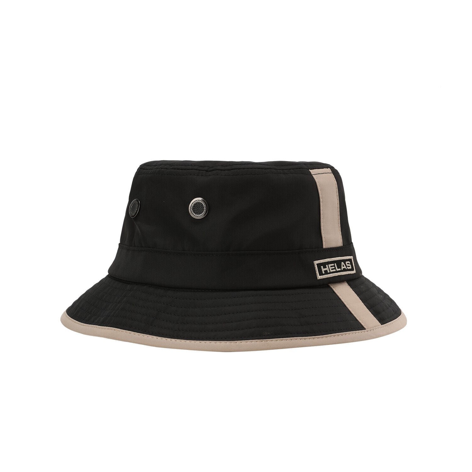 Helas Caps Polo Club Rover Bucket Hat Black with Face Mask (Brand New)