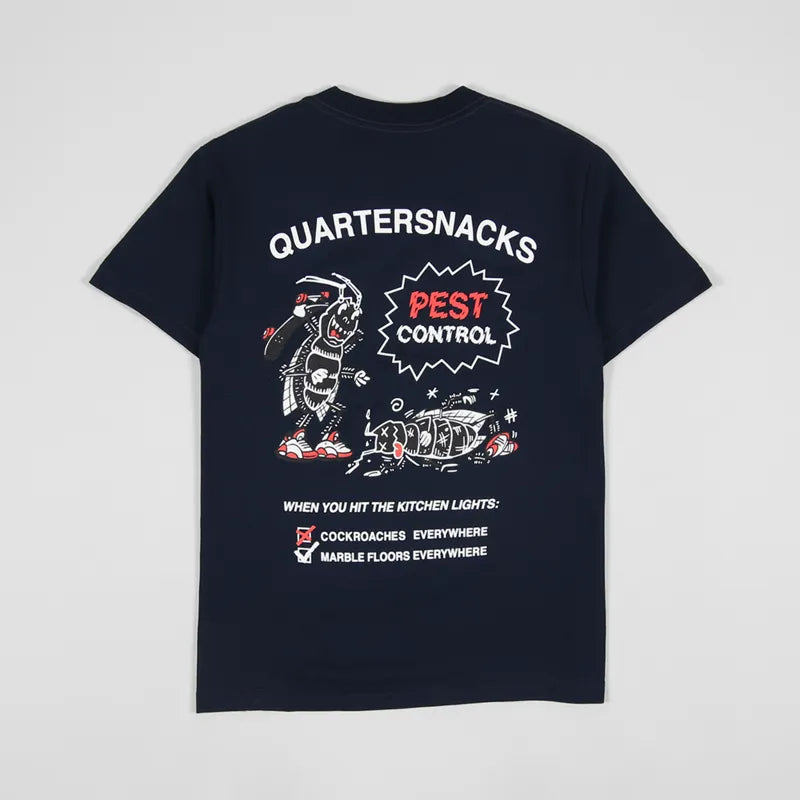 Quarter Snacks Pest Control T Shirt Size Large