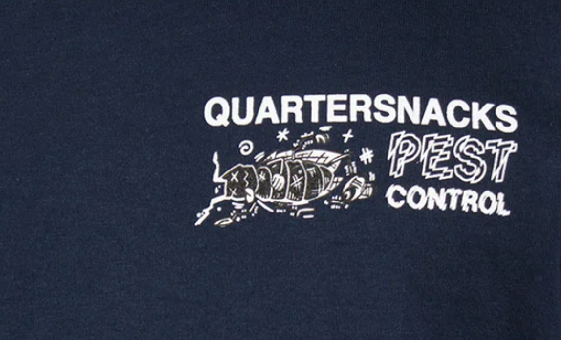Quarter Snacks Pest Control T Shirt Size Large