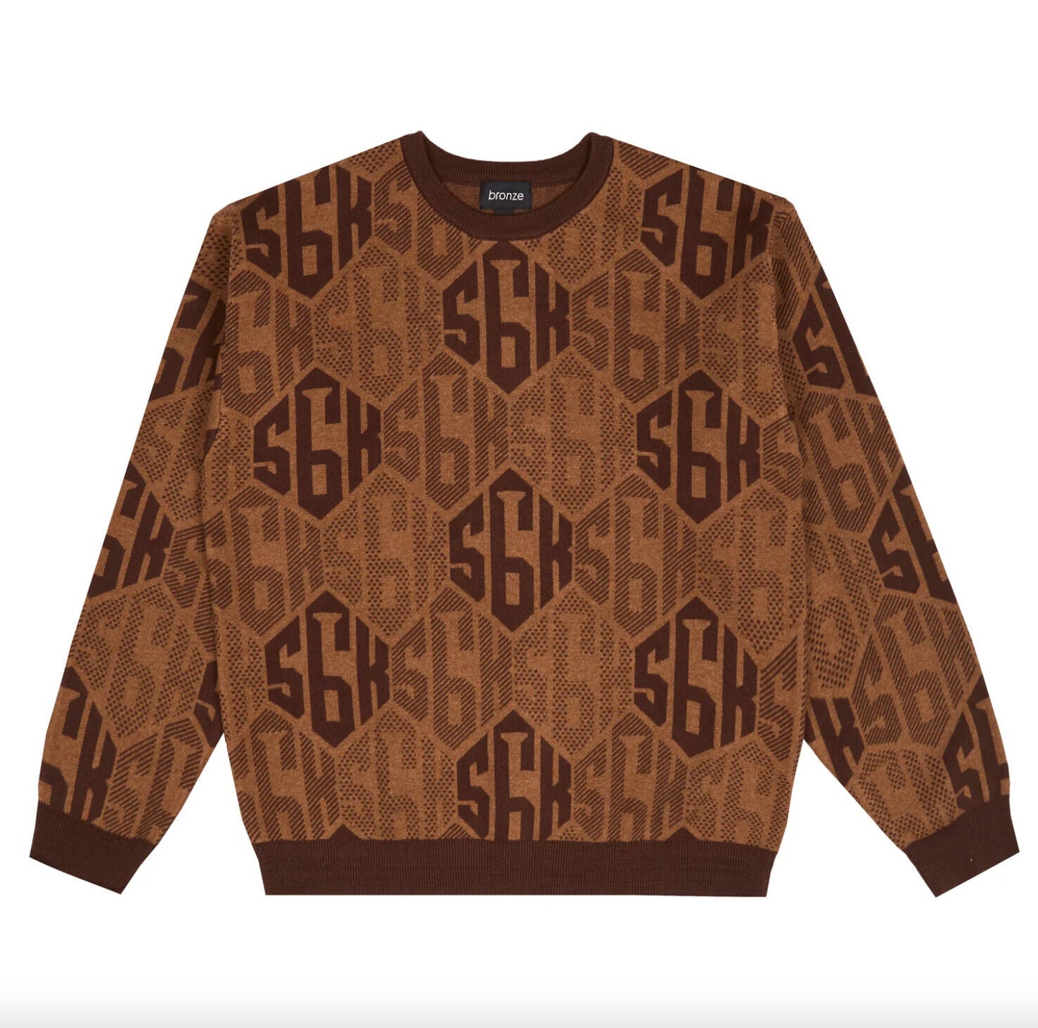 Bronze 56k Knit Sweater Brown Size Medium (Brand New)